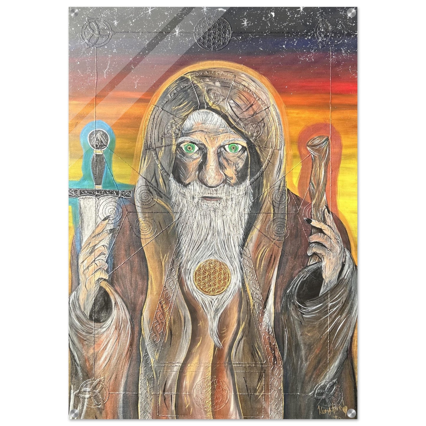 28" x 40" Merlin's Power Acrylic Print