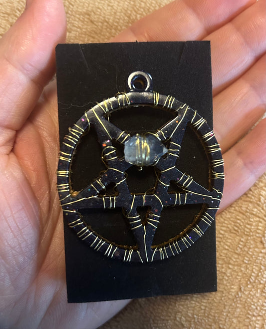 Frequency Pendant 005 - Wiccan Pentagram