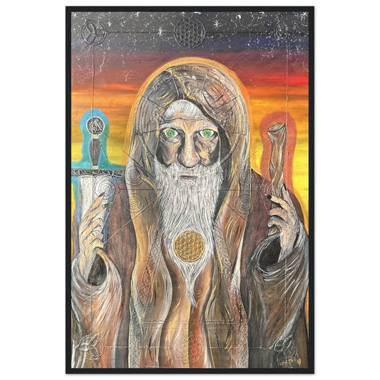 Merlin's Power 24" x 36" Premium Matte Paper Wooden Framed Poster